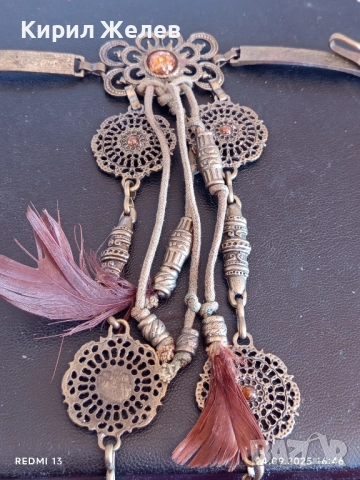 Дамски колан РЕТРО стил много красиво орнаментиран с камъни 27108, снимка 9 - Колани - 51823370