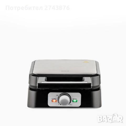 Уред за гофрети белгийска вафла Muhler MHT-1666WXL, 1600W, снимка 2 - Гофретници - 51874595