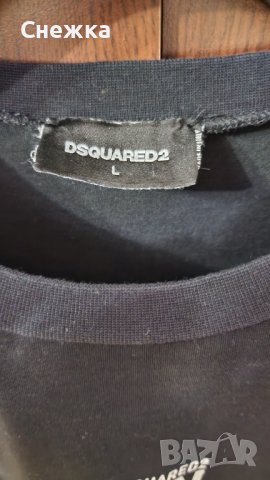 Мъжка тениска DSQUARED черна, снимка 2 - Тениски - 37506226