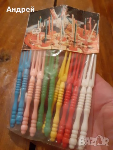 Стари вилички за коктейл, снимка 3 - Други ценни предмети - 28198565