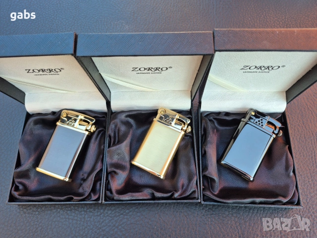 Луксозна бензинова запалка ZORRO в подаръчна кутия,Z602, снимка 2 - Запалки - 53144216