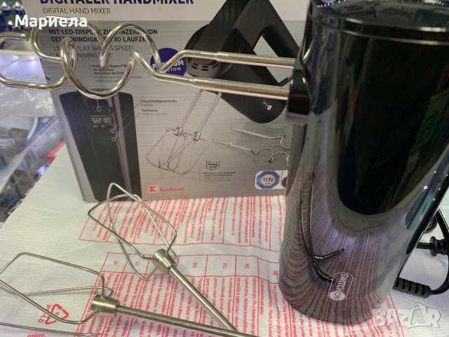 Дигитален ръчен миксер 500W / Ръчен миксер с дисплей 500 вата, снимка 11 - Миксери - 43747447