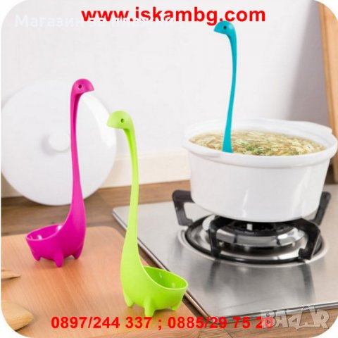 Забавен черпак във формата на чудовището от Лох Нес - Nessie, снимка 8 - Прибори за хранене, готвене и сервиране - 26865966