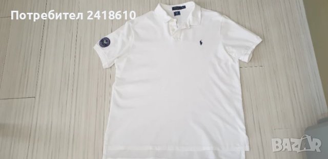 POLO Ralph Lauren Wimbledon Pique Cotton Custom  Fit Mens Size 2XL ОРИГИНАЛ! Мъжка Тениска!, снимка 9 - Тениски - 50781921