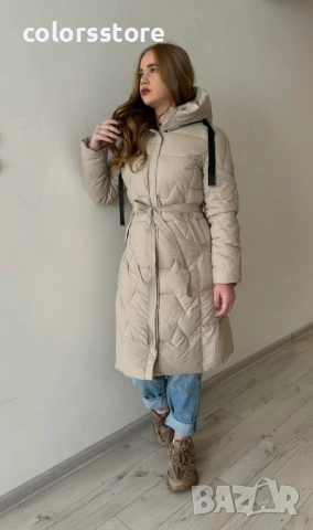 Дамско зимно яке-бежаво/IM43k, снимка 4 - Якета - 51588710