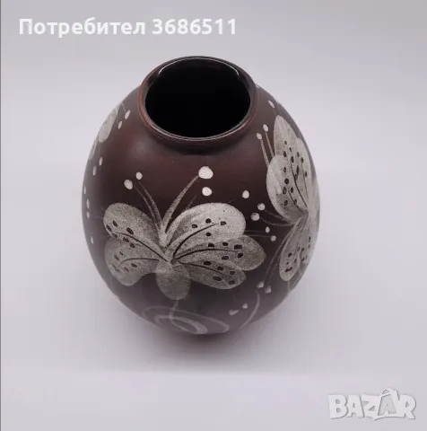 Немска винтидж ваза с подпис, снимка 3 - Вази - 48046866