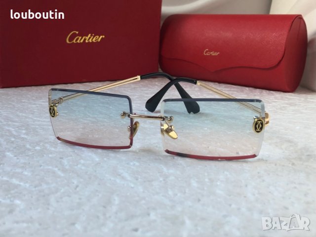 Cartier висок клас прозрачни слънчеви очила Мъжки Дамски слънчеви, снимка 1 - Слънчеви и диоптрични очила - 39140229