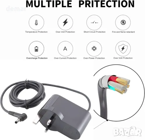 43.25V зарядно устройство за прахосмукачка Dyson Gen5detect и Gen5outsize SV23 SV24, снимка 5 - Прахосмукачки - 50035825