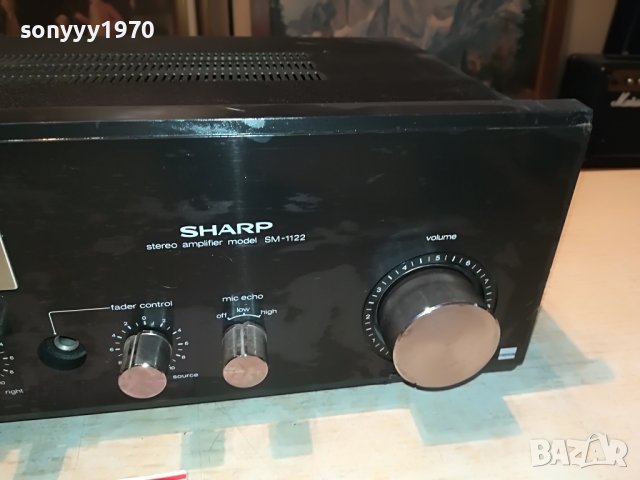 SHARP 1122H STEREO AMPLIFIER-MADE IN JAPAN 0508221102, снимка 3 - Ресийвъри, усилватели, смесителни пултове - 37602461