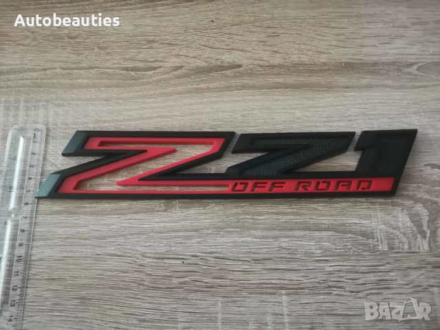 Chevrolet Z71 Offroad черно с червено емблема, снимка 5 - Аксесоари и консумативи - 51879214