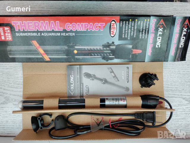 Нагревател за аквариуми 200W , снимка 2 - Оборудване за аквариуми - 33050304
