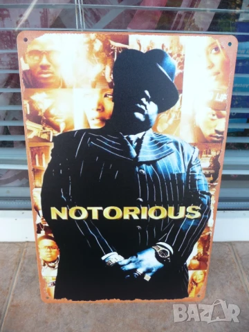 Метална табела музика The Notorious B.I.G. хип хоп рап големия
