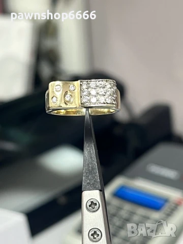 Златен пръстен 14 карата , снимка 2 - Пръстени - 50491962