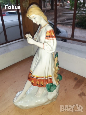 Уникална фигура статуетка руски порцелан маркировка, снимка 4 - Антикварни и старинни предмети - 53270477