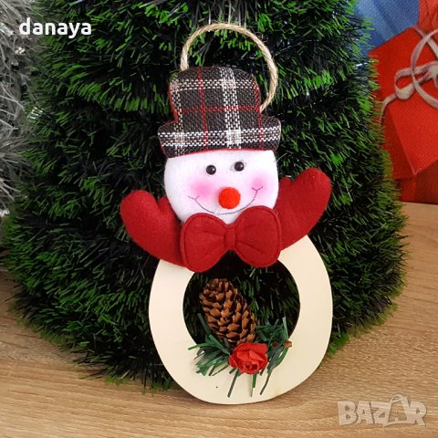 Коледна украса за окачване Еленче или Снежен човек, снимка 3 - Декорация за дома - 26844047