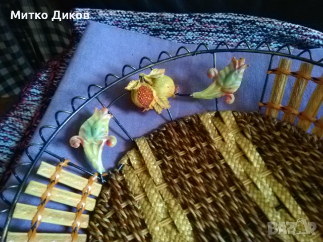 Фруктиера поднос красива голяма  фи 350мм Н-50мм, снимка 8 - Аксесоари за кухня - 43009327