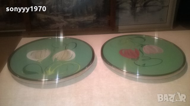 Въртящти се метално-стъклени стойки за колекция или торта 30 см, снимка 8 - Колекции - 27474533