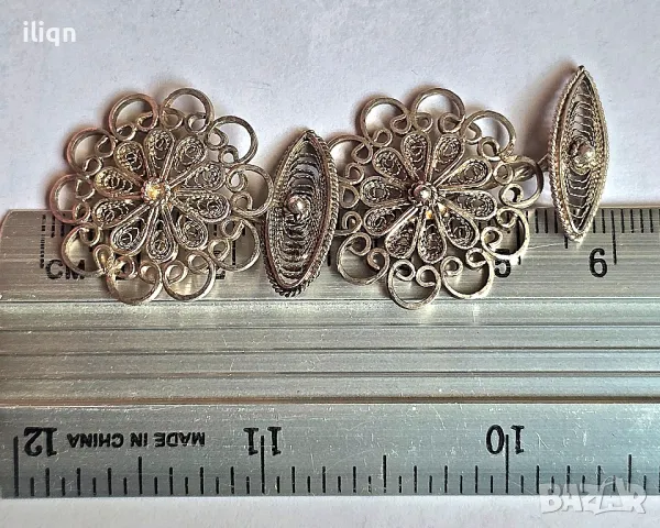 Сребърни Масивни ръкавели Филигран. Цена 39,99лв. Разгледайте и останалите ми обяви. , снимка 6 - Колиета, медальони, синджири - 49908803