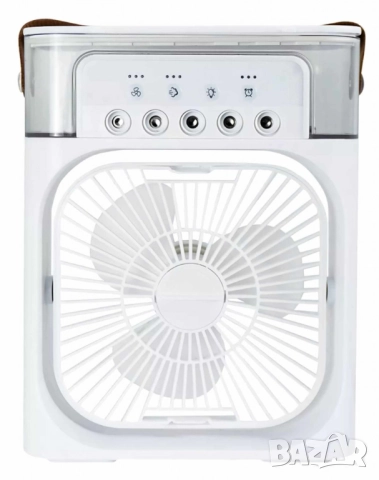 Преносим въздушен 3 в 1 охладител,овлажнител,вентилатор с LED резервоар за вода 600 мл., снимка 6 - Друга електроника - 52137655