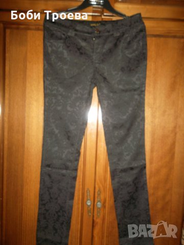 Елегантен силно еластичен дамски панталон тип"цигара" от жакардов бенгалин. Панталонът е  със станда, снимка 6 - Панталони - 27579159
