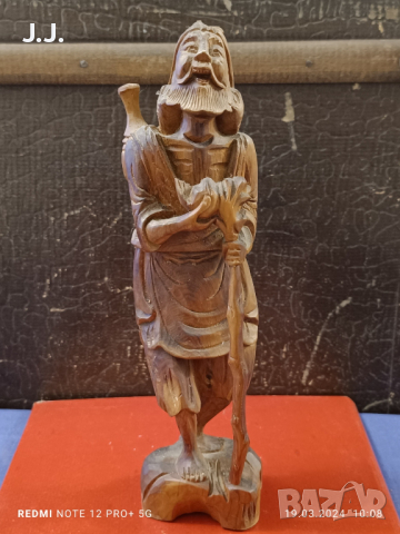 Уникална дървена фигура,дърворезба Буда, снимка 7 - Декорация за дома - 44842327