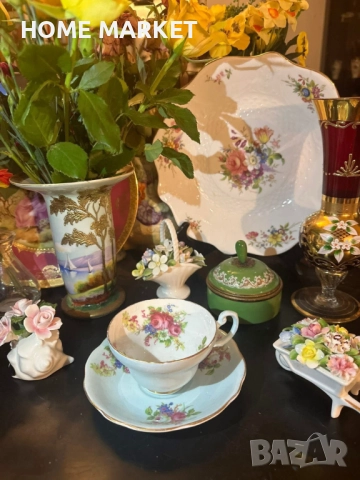 E.B. FOLEY England  Circa 1937 - великолепен двоен сет в млечно синьо , снимка 3 - Сервизи - 52584296