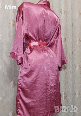 L Сатенен халат пепел от рози , снимка 2 - Нощници - 43346857