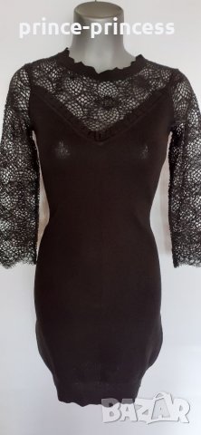 Дамска зимна рокля с ефектни елементи