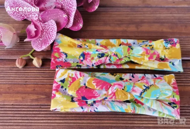Ленти за глава за мама и бебе , снимка 15 - Шноли, диадеми, ленти - 28696052
