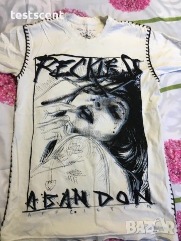 Автентична мъжка тениска Affliction Reckless Abandon White