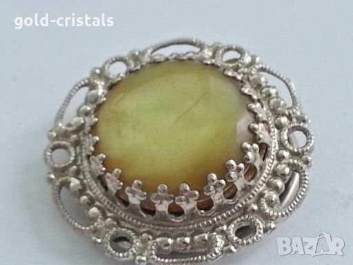 Ретро брошка щипка за шал, снимка 2 - Антикварни и старинни предмети - 28821625