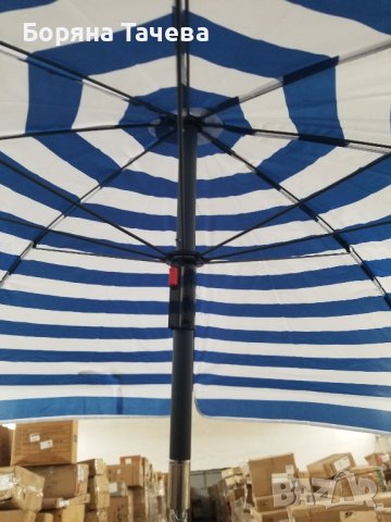 Плажен чадър / Градински Чадър с чупещо се рамо 18078, снимка 2 - Градински мебели, декорация  - 36626645