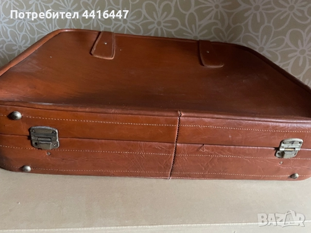 Кожен куфар, снимка 3 - Куфари - 52677325