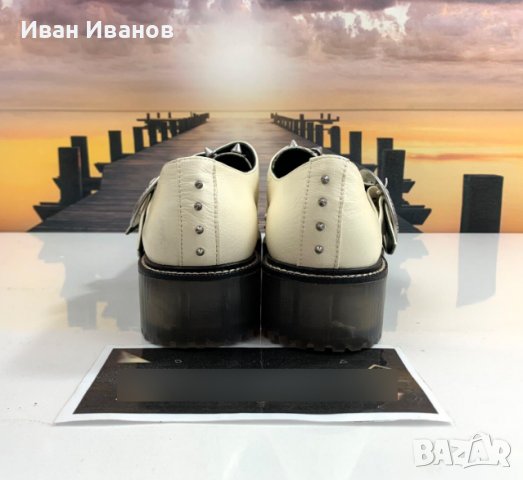 Coach Western Creeper дизайнерски кожени обувки с шипове номер 39- 40, снимка 7 - Дамски елегантни обувки - 40240618