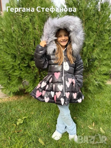 Дебело зимно яке с естествен пух на Деги/Degi Размери -110,116,122,128,134,140,152 Цена-90лв