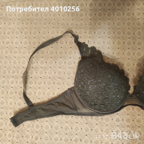 ПОДАРЯВАМ НОВ СУТИЕН Е. 85 С, МАСЛЕНОЗЕЛЕН, снимка 5 - Бельо - 52776849