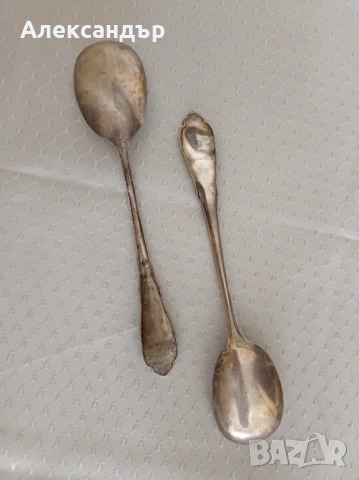 Немски посребрени лъжици, снимка 2 - Антикварни и старинни предмети - 53437987