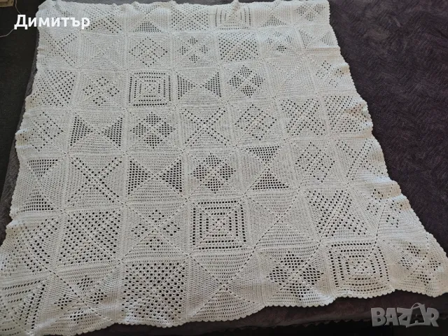 Неупотребявана плетена покривка , снимка 7 - Декорация за дома - 49695121