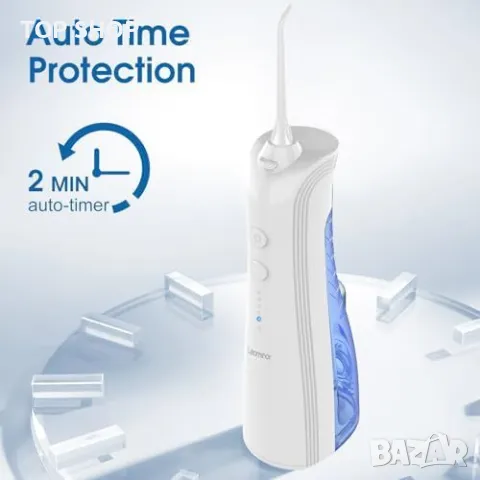 Нов Воден зъбен душ Leominor - 5 режима, портативен и водоустойчив флосер, снимка 6 - Тримери - 50015851