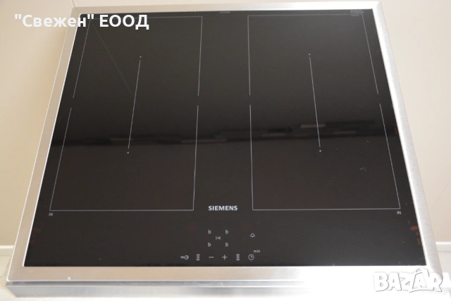 Комплект фурна с вагонно отваряне и индукционен плот Siemens HE578BBS1, снимка 9 - Печки, фурни - 53332710