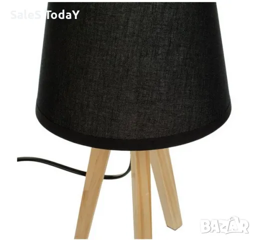 Настолна лампа, Нощна, 18Х18Х32 см, тъмно сива, снимка 2 - Настолни лампи - 48067130