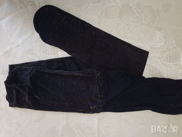 Италиански нов черен чорапогащник със златист брокат и точки, снимка 7 - Бельо - 43695080