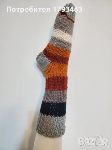 Ръчно  плетени  дамски  чорапи  размер  39, снимка 1