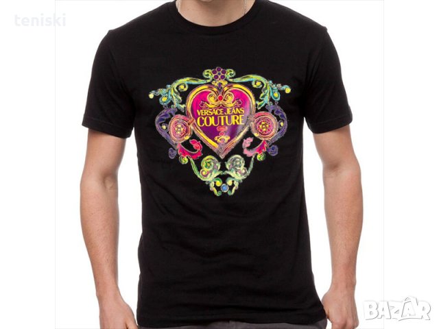 Мъжки Тениски Versace принт Нови модели,цветове и размери 