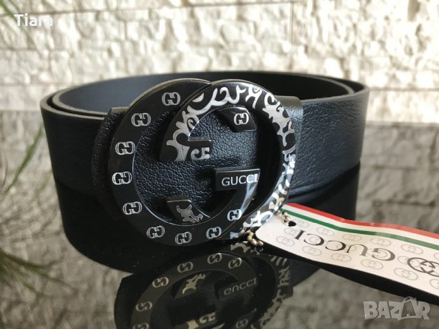 GUCCI - Колан от естествена кожа - унисекс, снимка 2 - Колани - 32396260