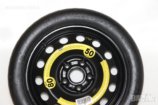 Резервна гума патерица VW Golf 5 (2004-2008г.) 5x112 / 57.1 / 16 цола / VW Golf 6 (2008-2013г.), снимка 2 - Гуми и джанти - 53241936