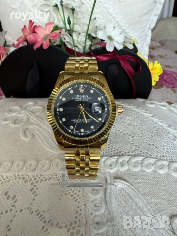 Rolex Нов Мъжки Часовник с Кварцов Механизъм Ролекс 