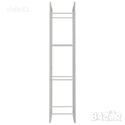 vidaXL Стойка за дърва за огрев, 50x28x132 см, неръждаема стомана(SKU:357861), снимка 3 - Други - 48678143