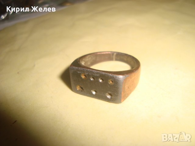 СТАРИНЕН РЯДЪК ПРЪСТЕН МАЙСТОРСКА РЪЧНА ИЗРАБОТКА БРОНЗ МЕД 22262, снимка 8 - Антикварни и старинни предмети - 33004990