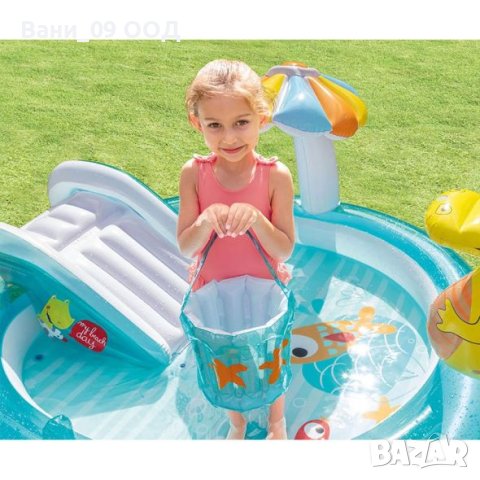 Надуваем детски басейн с пързалка и пръскалка , снимка 4 - Надуваеми играчки - 40810198